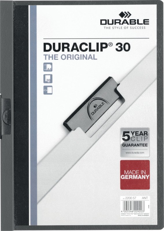 Durable Klemmhefter Duraclip A4 70gr bis 30 Blatt Pic1