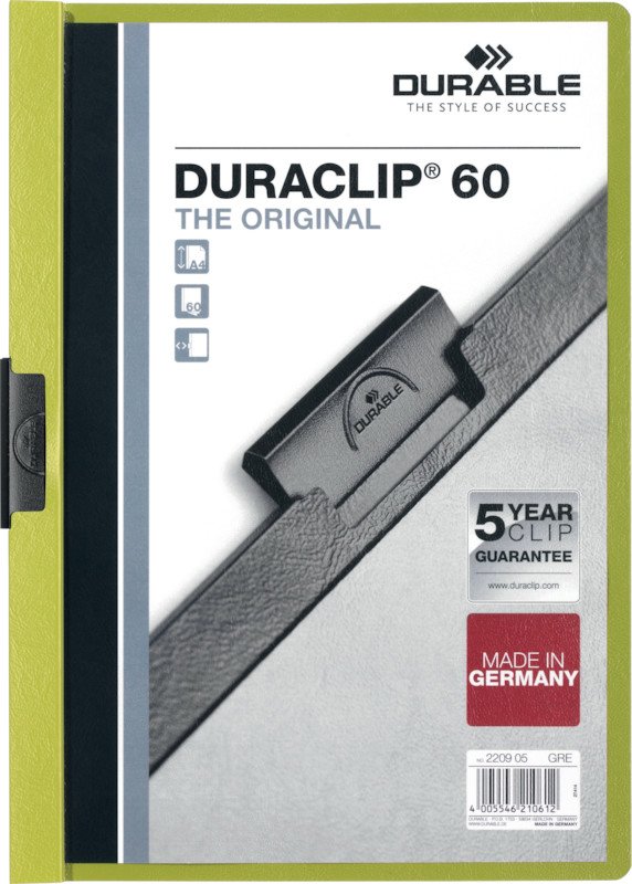 Durable Klemmhefter Duraclip A4 70gr bis 60 Blatt Pic1