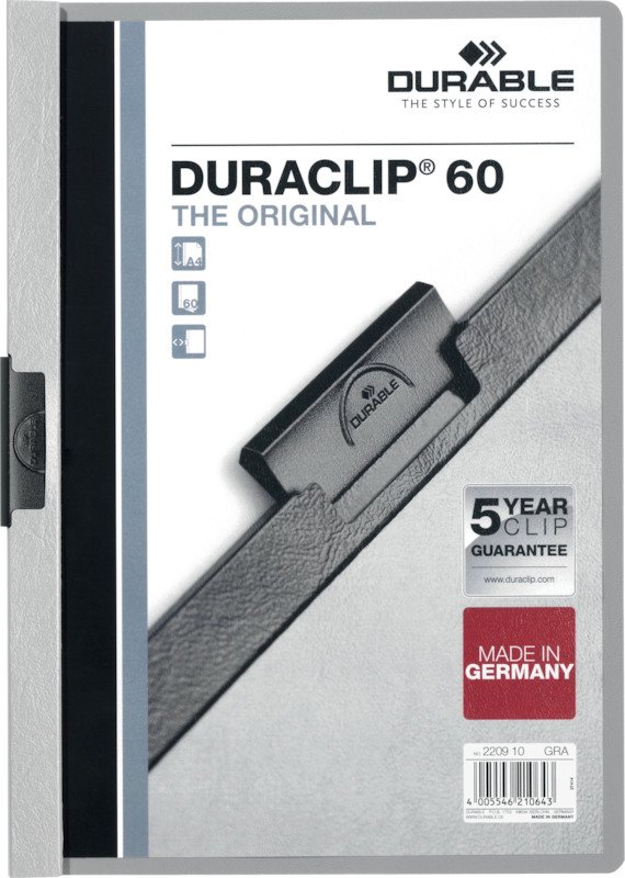 Durable Klemmhefter Duraclip A4 70gr bis 60 Blatt Pic1