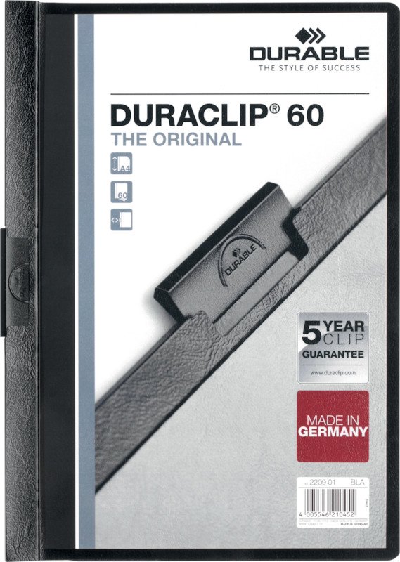 Durable Klemmhefter Duraclip A4 70gr bis 60 Blatt Pic1