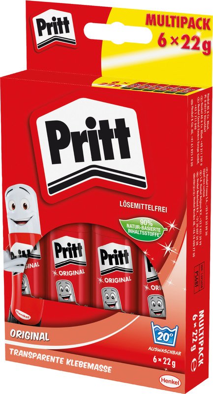 Pritt Klebestift Stick 22g Multipack à 6 Stück Pic1