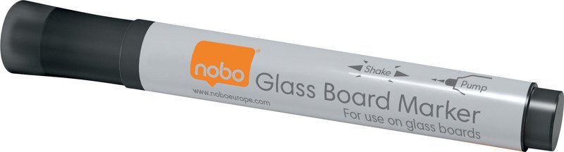 Nobo Glasboard Marker-Set schwarz 3mm Pic1