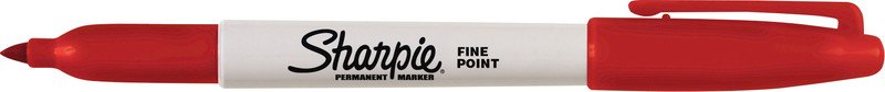 Sharpie Permanent Marker Fine 1mm rot Pic1