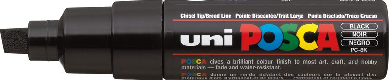 Uni Posca Marker 8mm schwarz Pic1