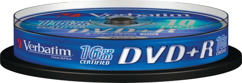 Verbatim DVD+R 4.7GB 16x10er Spindel Pic1
