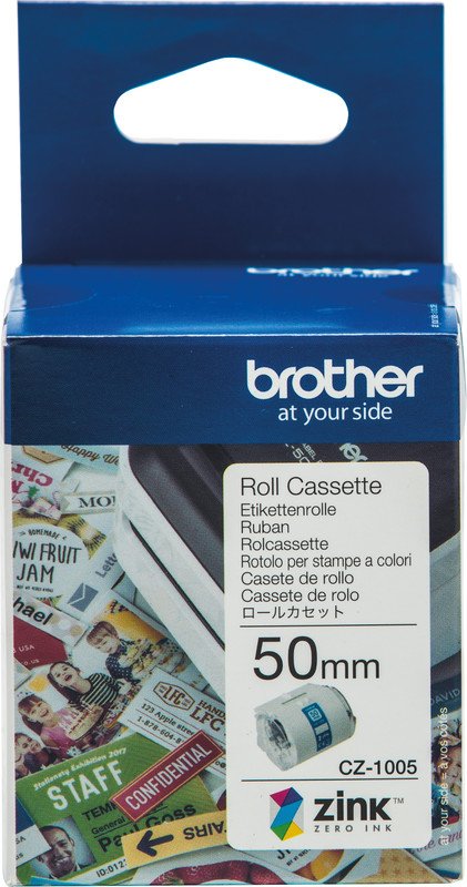 Brother Etiketten CZ-1004  25mmx5m weiss Pic2