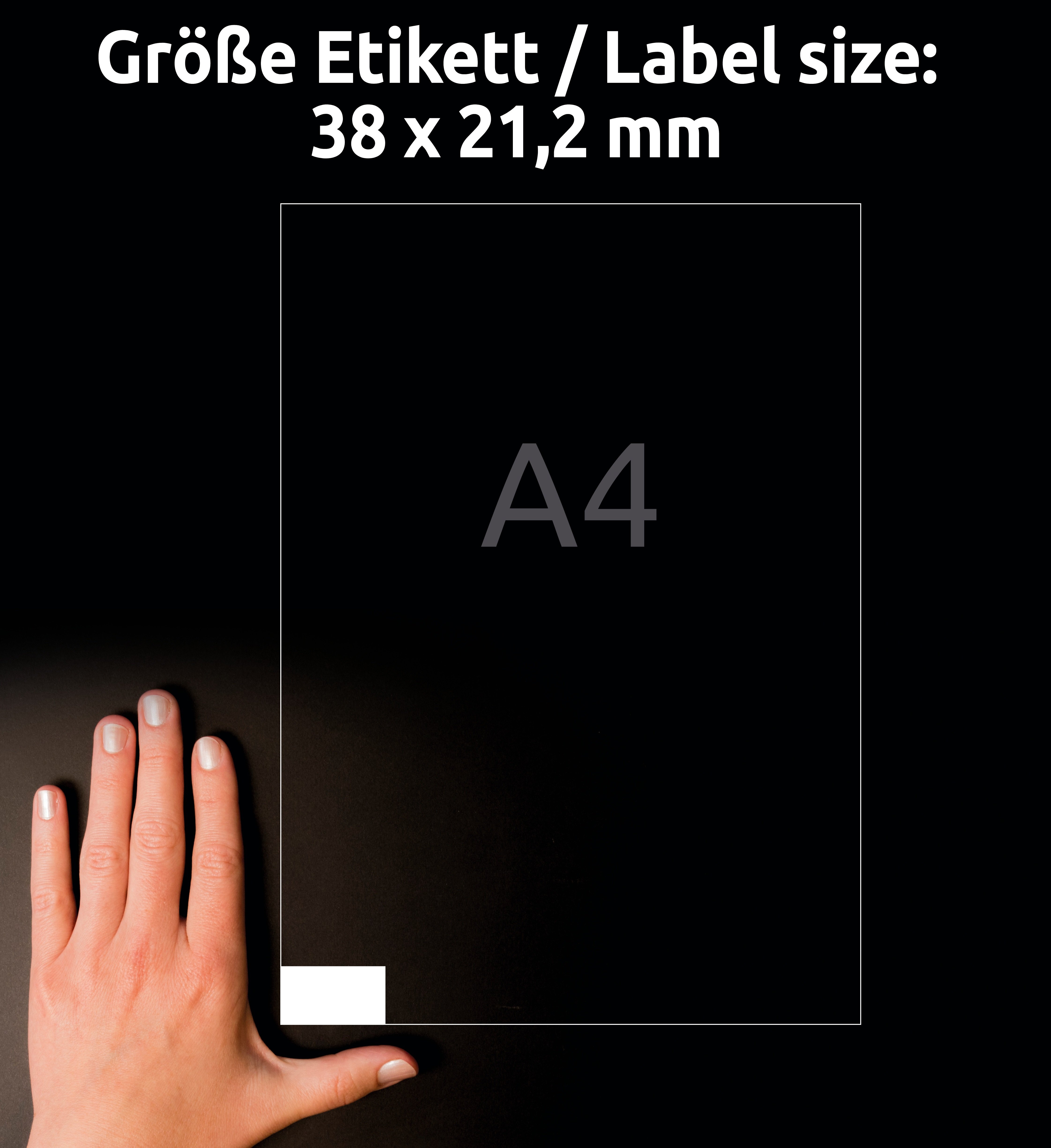 Avery Zweckform Etiketten 38x21.2mm à 100 Pic2
