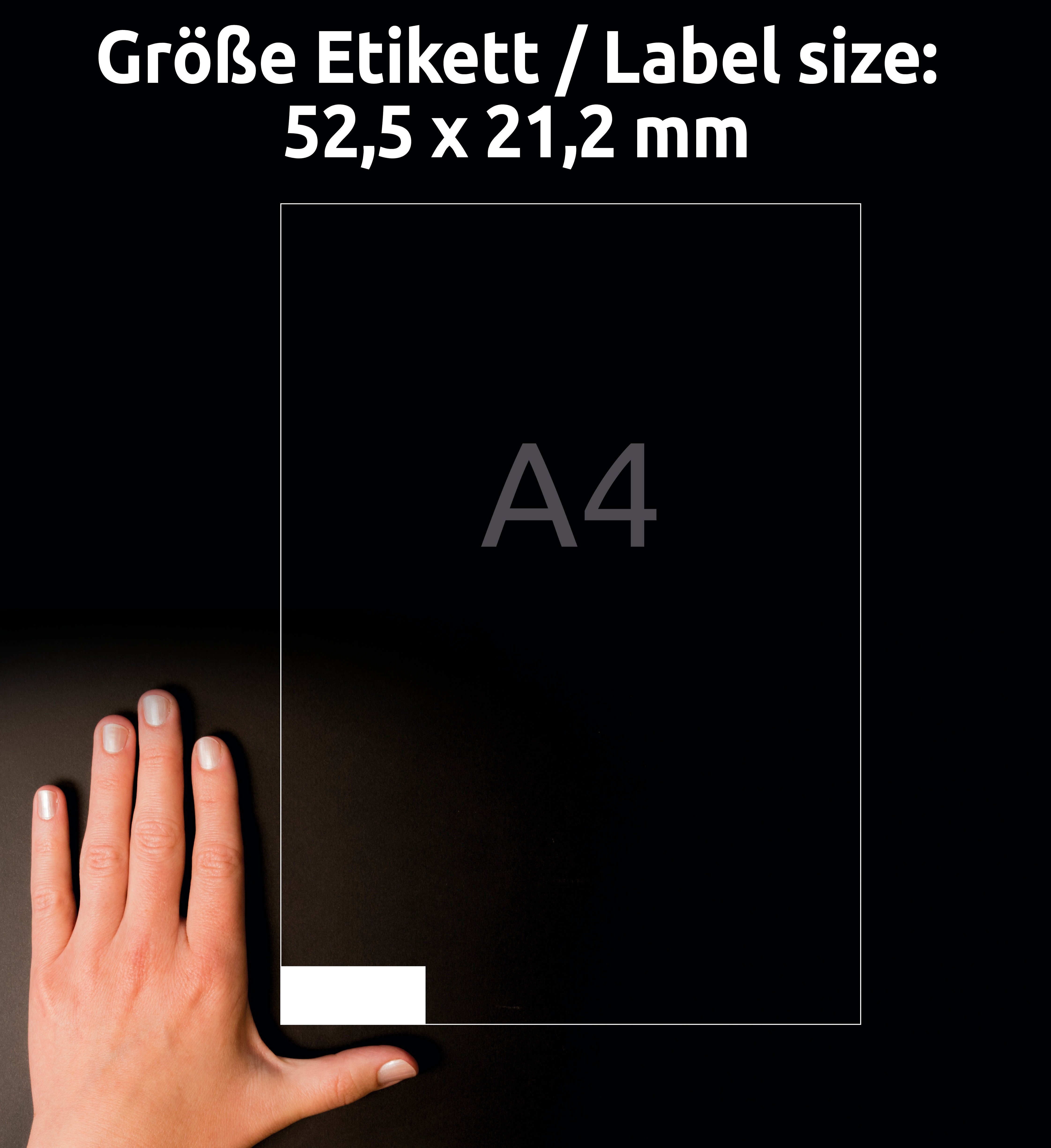 Avery Zweckform Etiketten 52.5x21.2mm à 100 Pic2