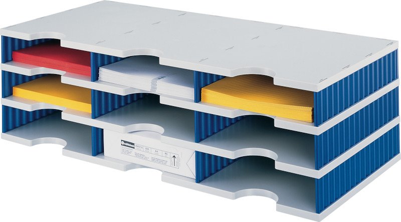 Styrodoc Module de classement trio 3 étages 9 casiers Pic1