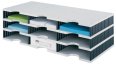 Styrodoc Dokumentenablage trio B723xT331mm 3 Etagen 9 Fächer