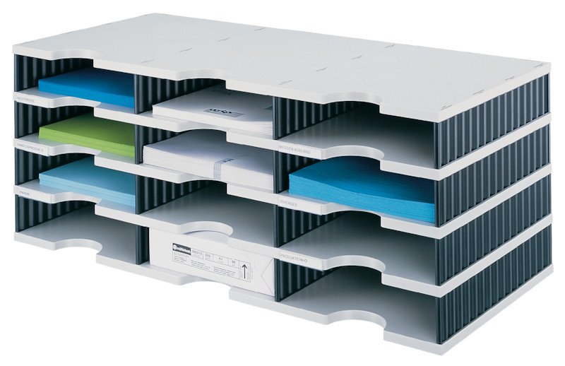 Styrodoc Module de classement trio 4 étages 12 casiers Pic1