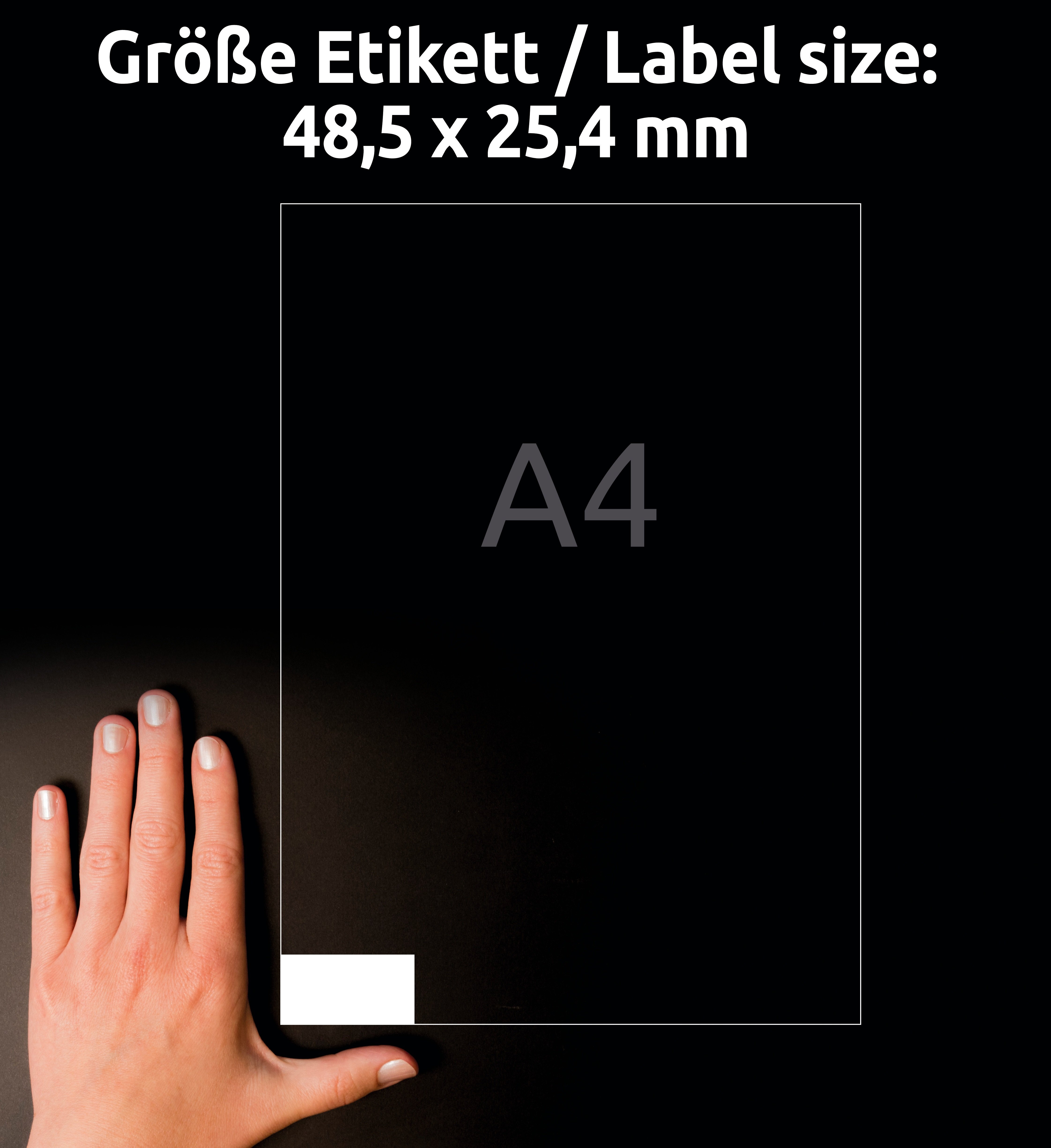 Avery Zweckform Etiketten 48.5x25.4mm à 100 Pic2