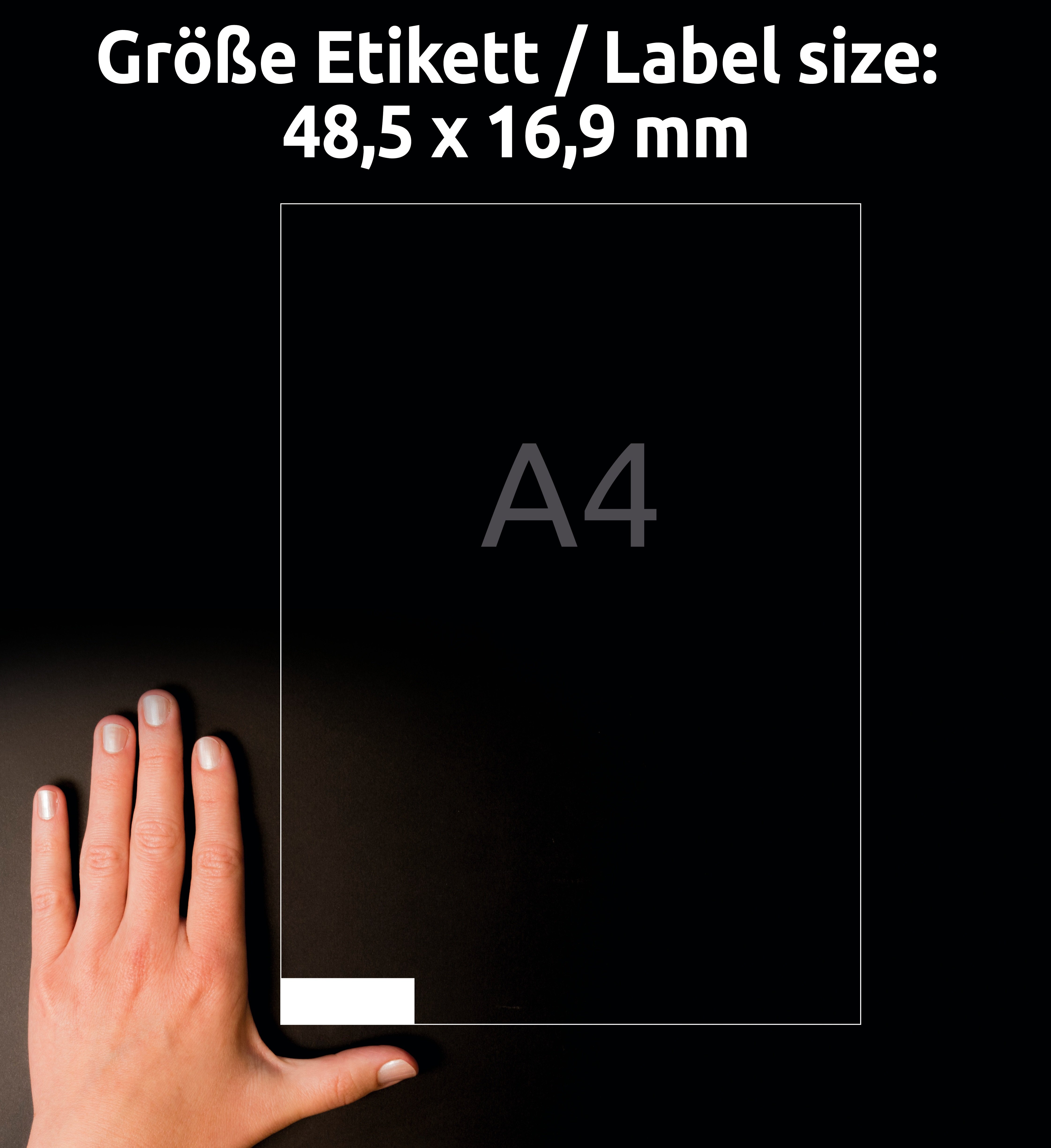 Avery Zweckform Etiketten 48.5x16.9mm à 100 Pic2