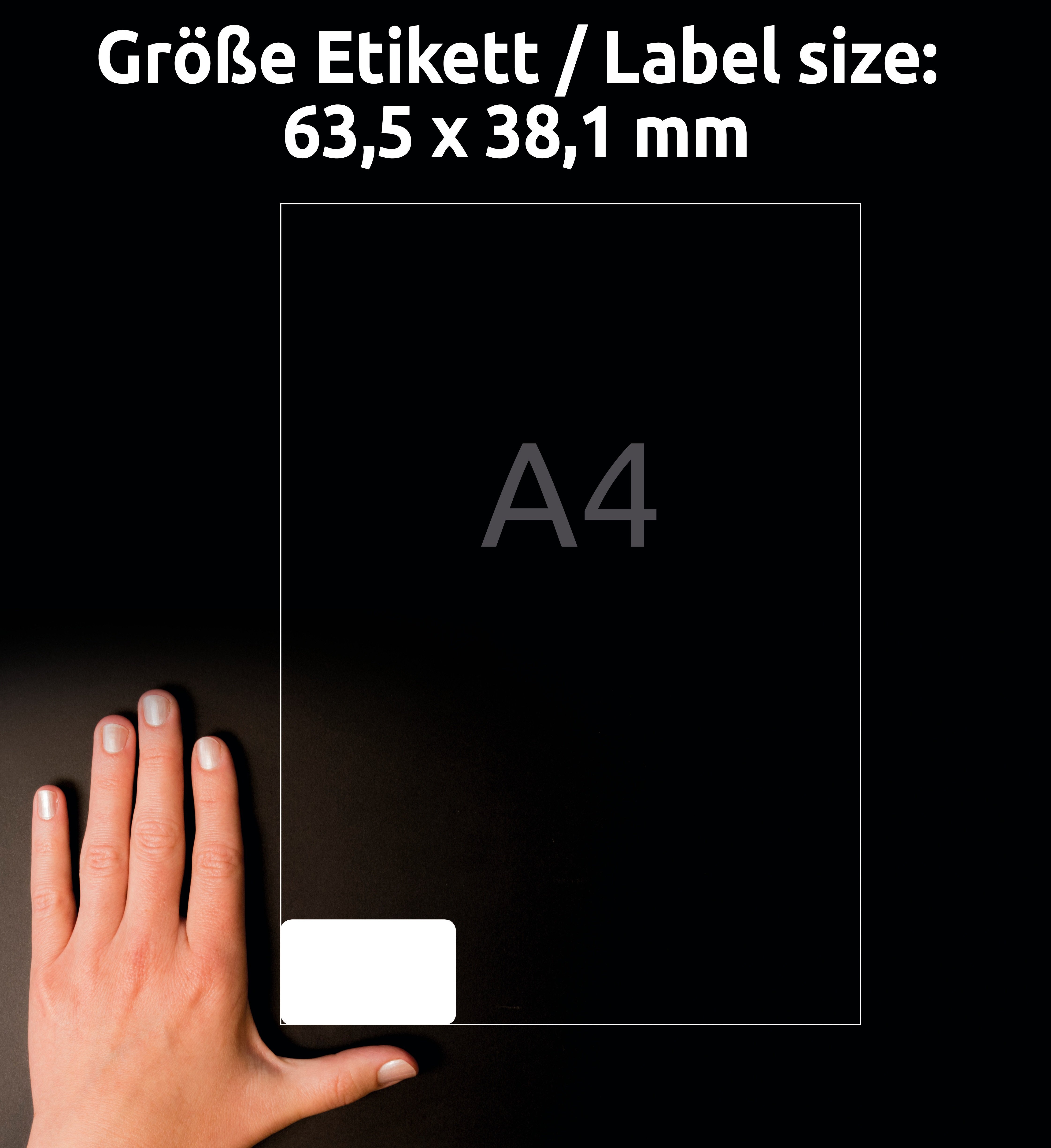 Avery Zweckform Adressetiketten 63.5x38.1mm à 100 Pic2