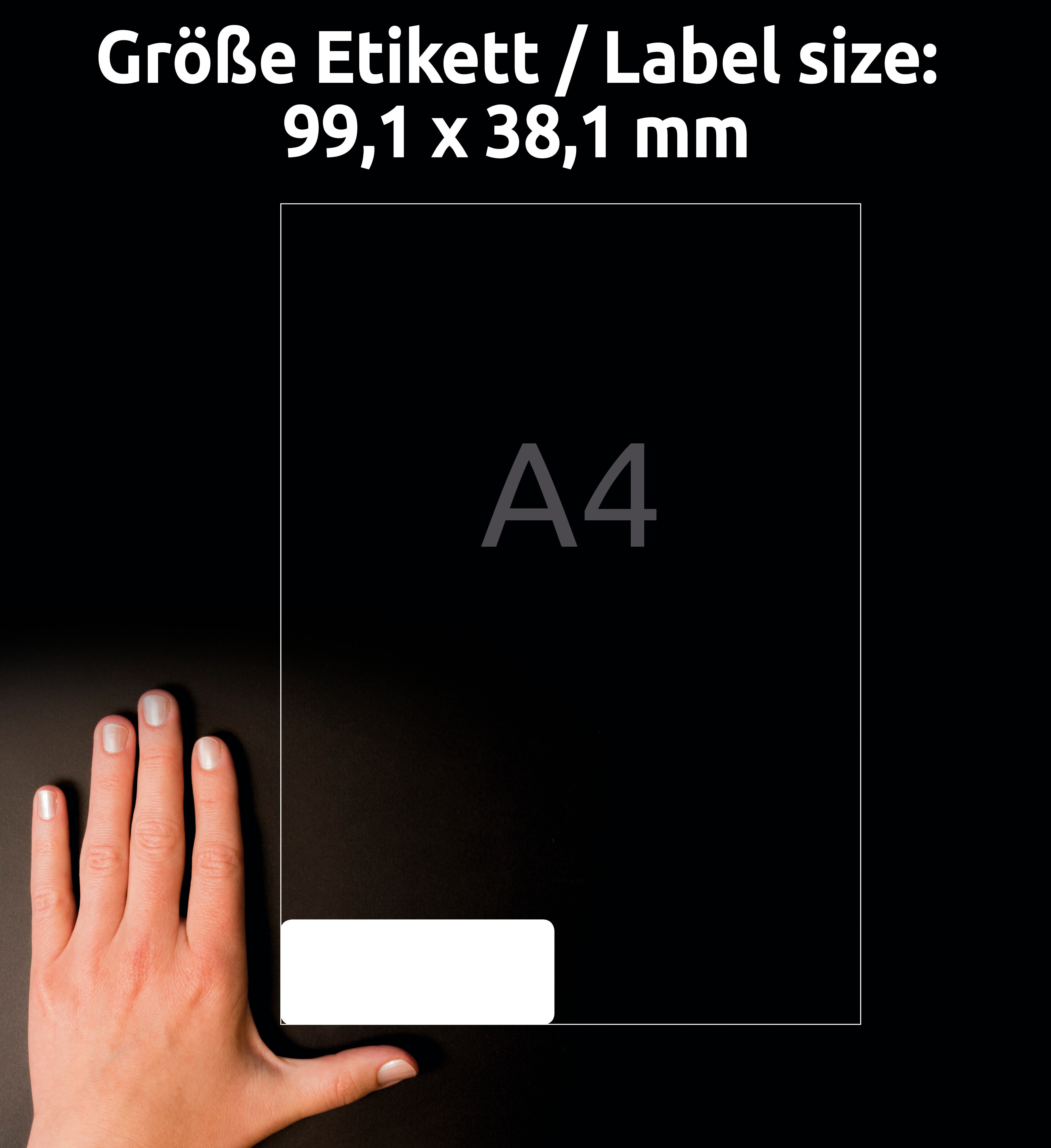 Avery Zweckform Adressetiketten 99.1x38.1mm à 100 Pic2