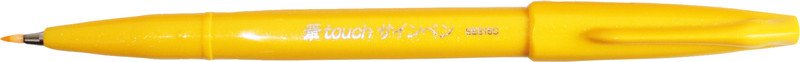 Pentel Pinselstift Sign Pen Brush gelb Pic1