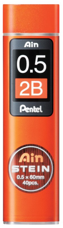 Pentel Bleistiftminen AinStein 0.5mm 2B à 40 Pic1