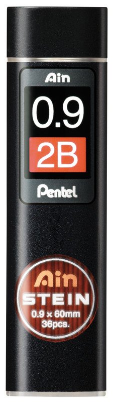 Pentel Bleistiftminen AinStein 0.9mm 2B à 36 Pic1