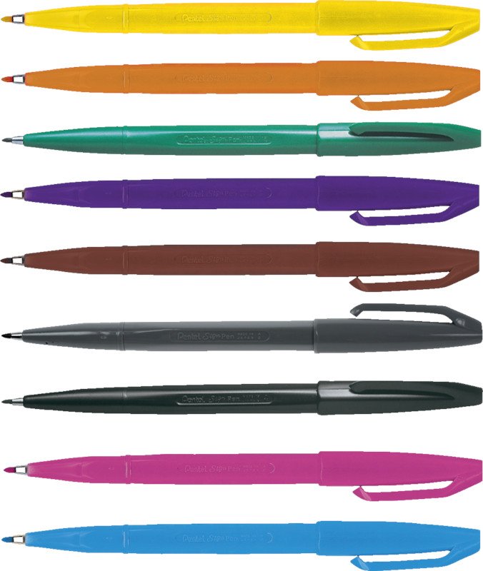 Pentel Faserschreiber Sign Pen 2mm violett Pic5