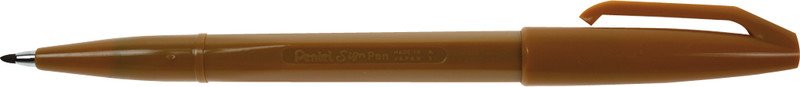 Pentel Faserschreiber Sign Pen 2mm ocker Pic1