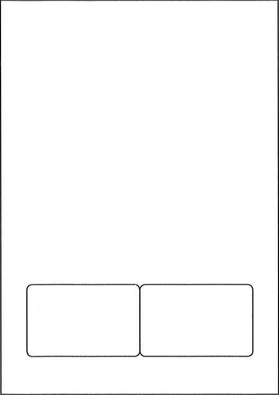 Dataform formulaire avec carte Butterfly intégrée A4 120gr Pic1