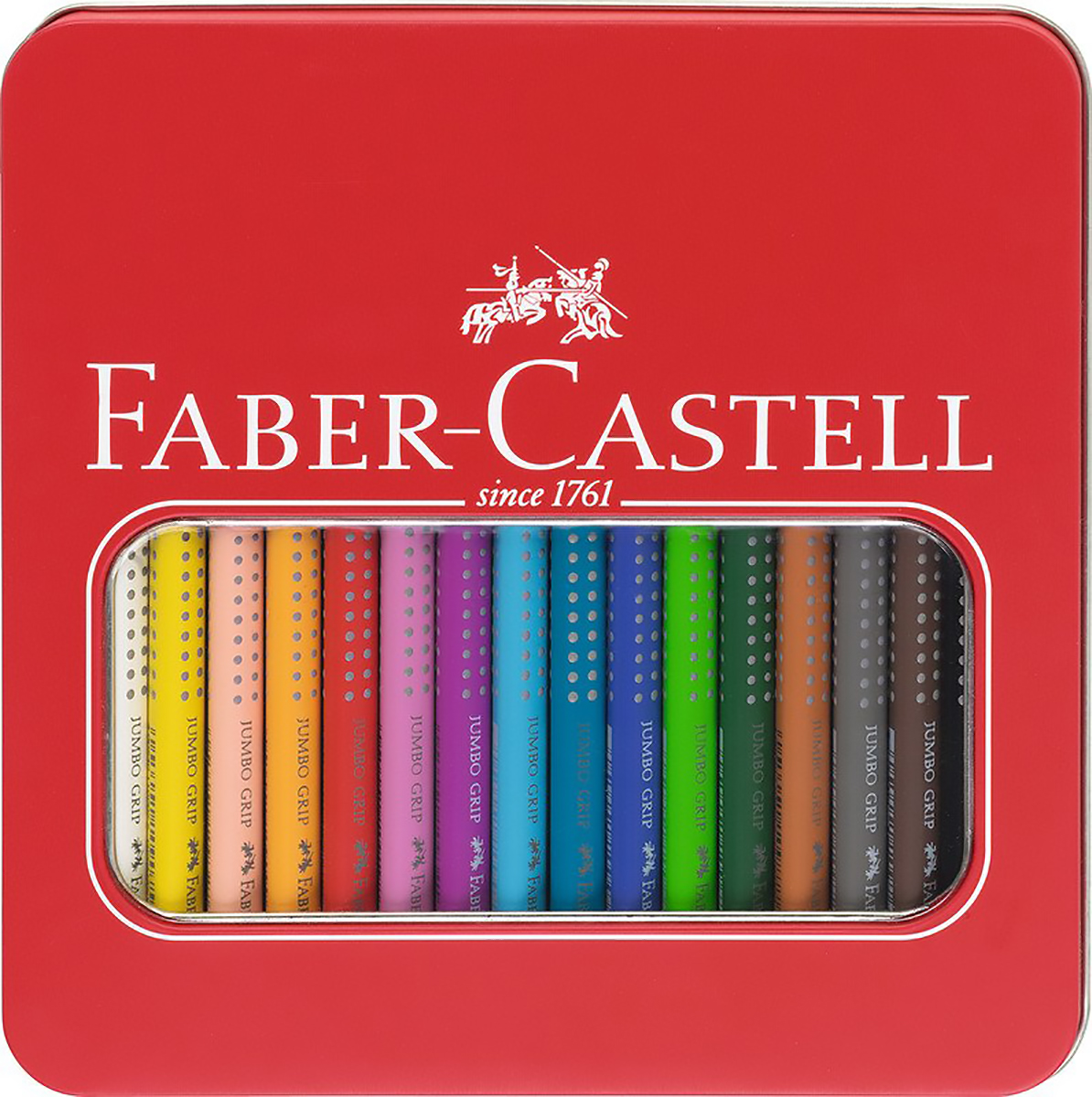 Faber Castell Farbstifte Jumbo Grip 16er Metallschachachtel Pic1