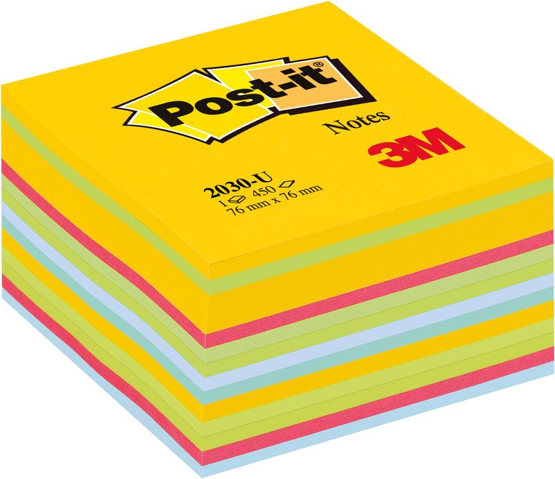 Post-it Haftnotizen Würfel Multicolor 76x76mm Pic1