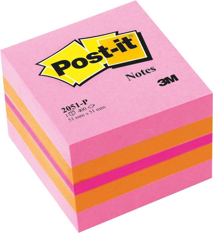 Post-it Würfel Mini pink 51x51 Pic1