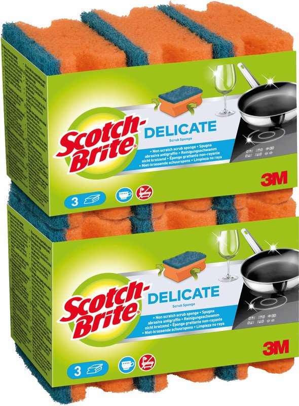 Scotch-Brite Schwämme Delicate à 6 Stück Pic1