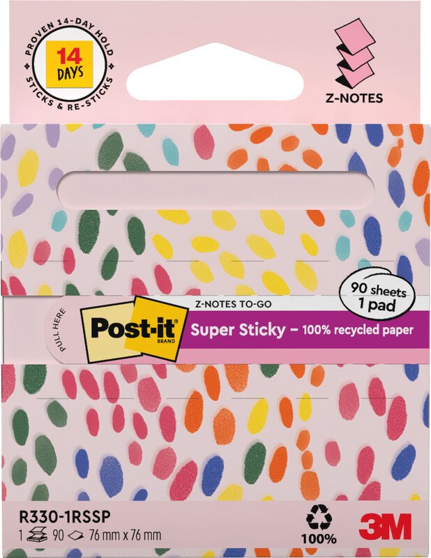 Post-it Haftnotizen Z-Notes Recycling 76x76mm Pic3