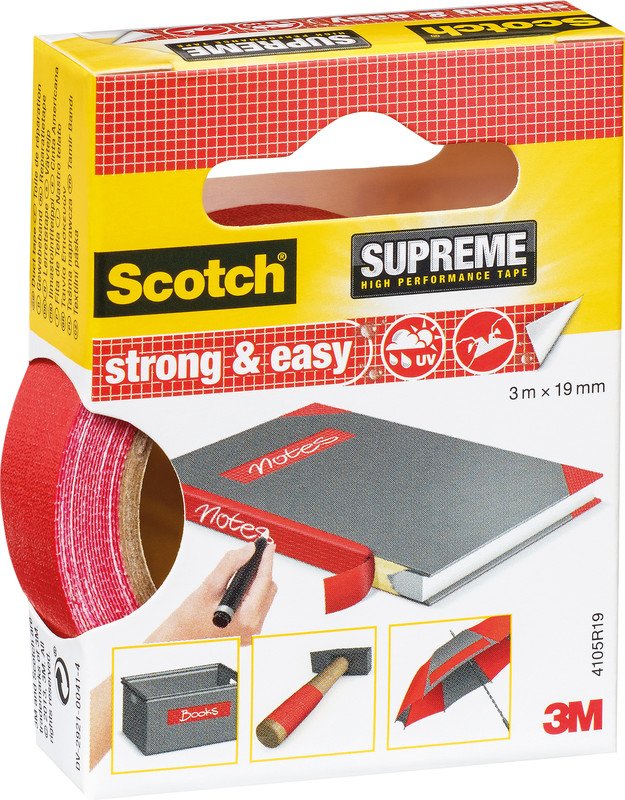 Scotch Gewebeband Supreme strong & easy 19mmx3m Pic1