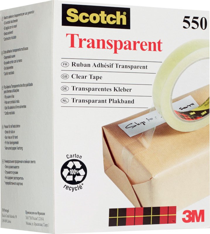 Scotch Transparent Tape 550 PP 15mmx66m Pic1