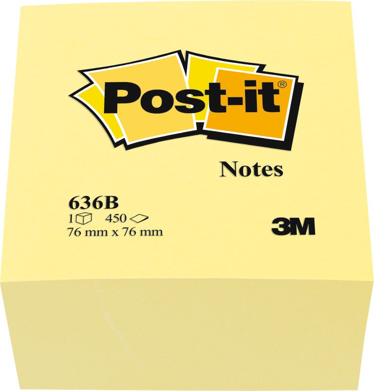 Post-it Haftnotizen Würfel 76x76mm Pic2