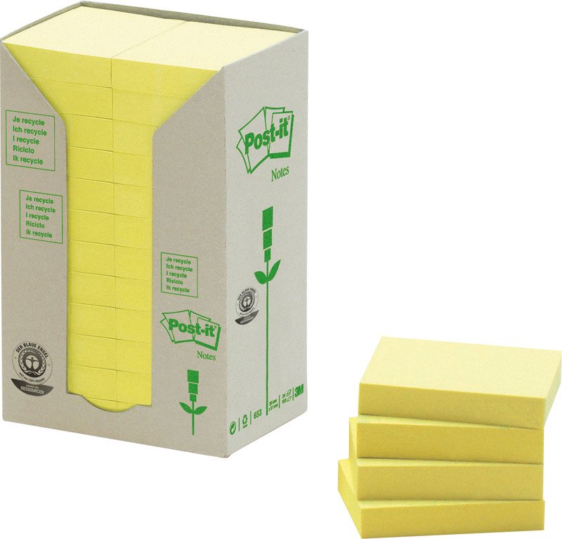 Post-it Haftnotizen Turm Recycling 38x51mm à 24 Pic2