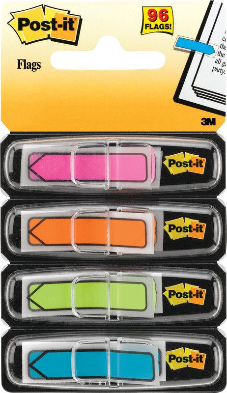 Post-it Index Pfeile 4 Farben neon Pic1