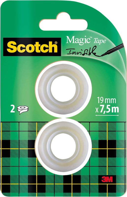 Scotch Magic Tape 810 19mmx7.5m à 2 Pic1