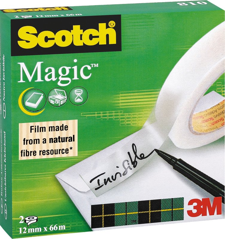 Scotch Magic Tape 810 12mmx66m à 2 Pic1