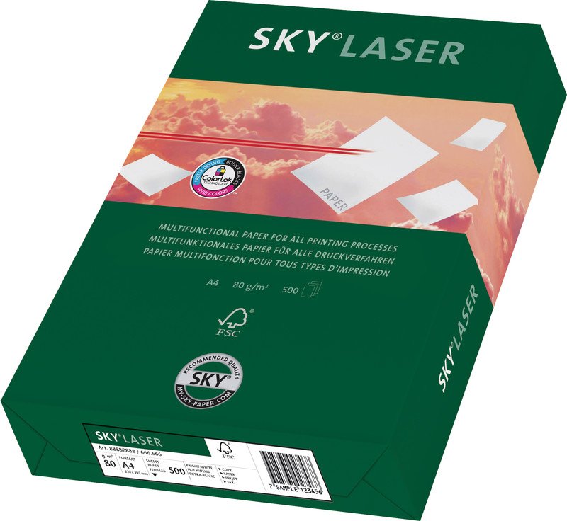 Sky Laser Universalpapier FSC A4 80gr à 500 Pic2