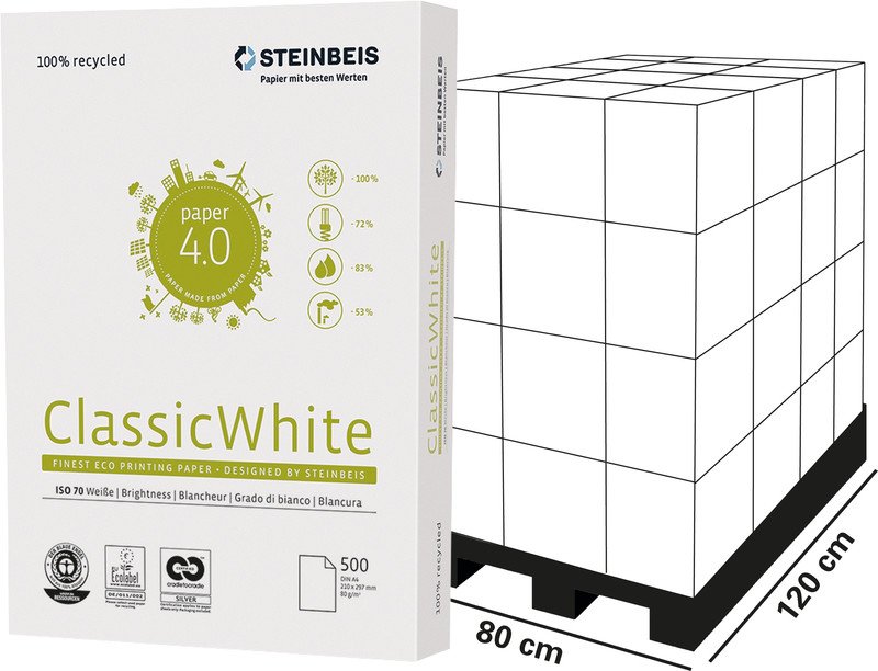 Steinbeis Universalpapier ClassicWhite A4 80gr à 500 Pic1