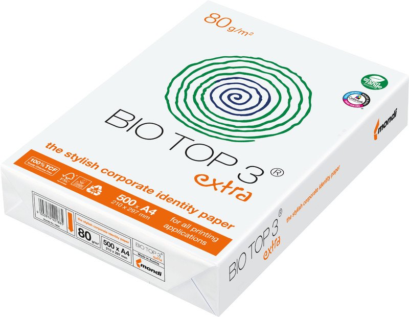 Bio Top 3 extra Universalpapier FSC A4 80gr à 500 Pic2