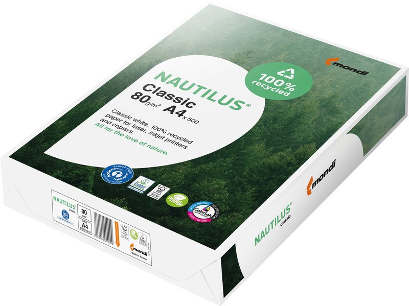 Nautilus Universalpapier Classic Recycling A3 80gr à 500 Pic1