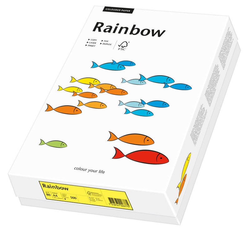 Rainbow A4 120gr mittelgelb à 250 Pic1