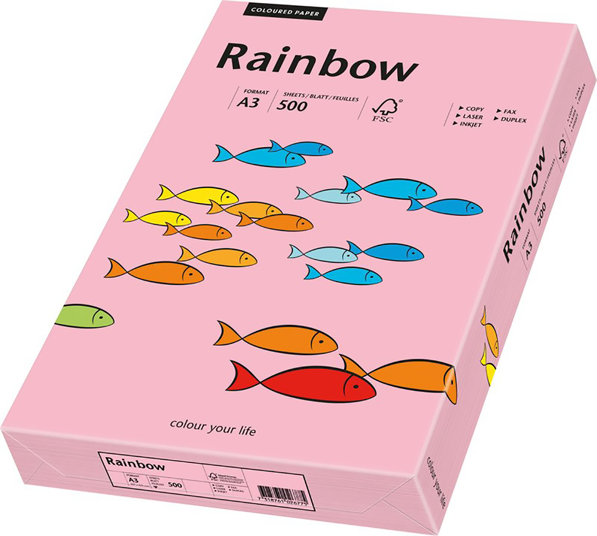Rainbow A3 80gr rosa à 500 Pic1