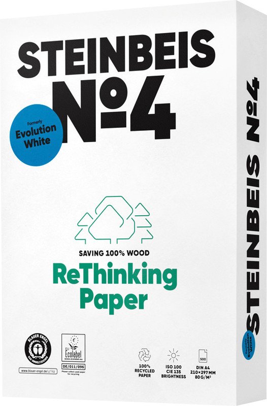 Steinbeis Universalpapier EvolutionWhite Recycling A4 80gr Pic1