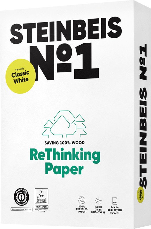 Steinbeis Universalpapier ClassicWhite Recycling A4 80gr Pic1