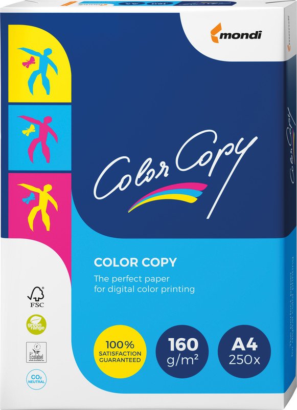 Color Copy papier laser couleur FSC A4 160gr à 250 Pic2