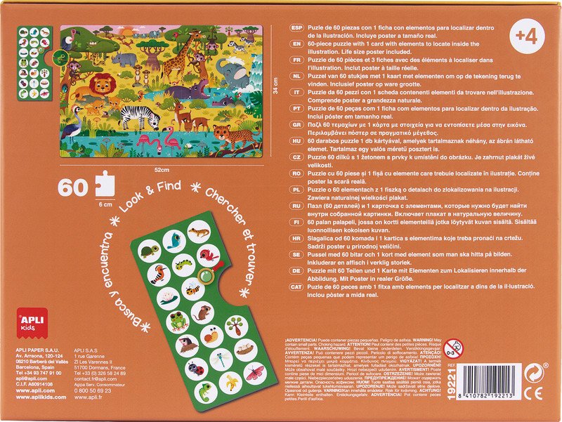 Apli Puzzle caché Savane Pic2