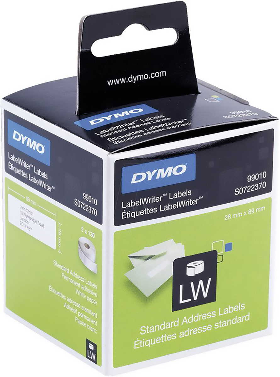 Dymo Adress-Etiketten 89x28mm à 2 x 130 Pic1