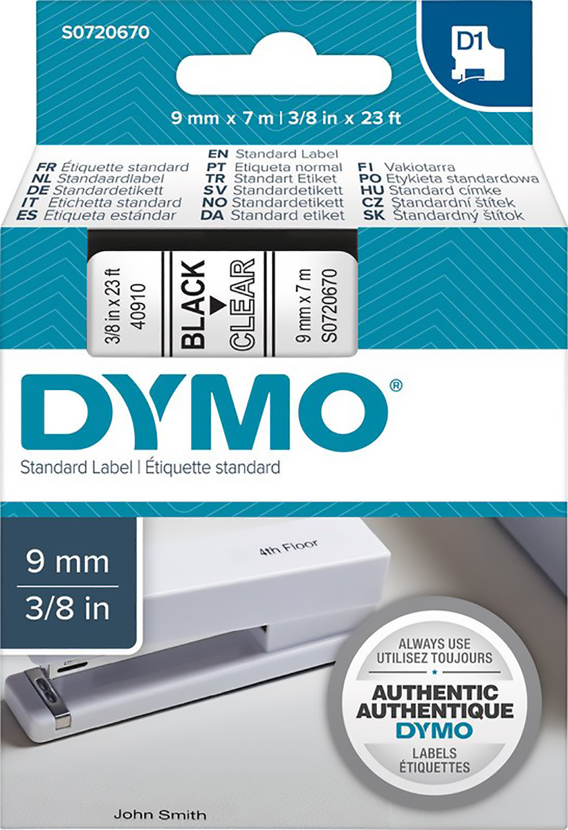 Dymo Schriftband-Kassette 9mmx7m Pic1