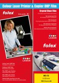 Folex Farblaserfolie BG-72 A4 0.125mm à 100